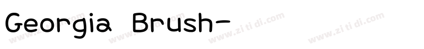 Georgia Brush字体转换